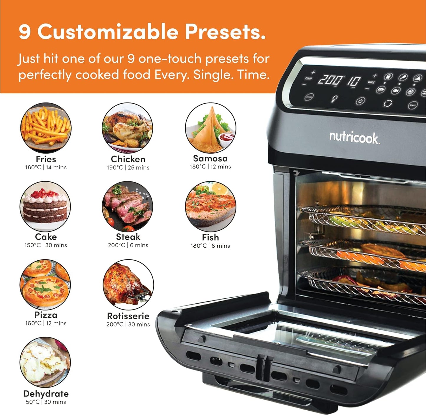 Nutricook Air Fryer Oven 12L