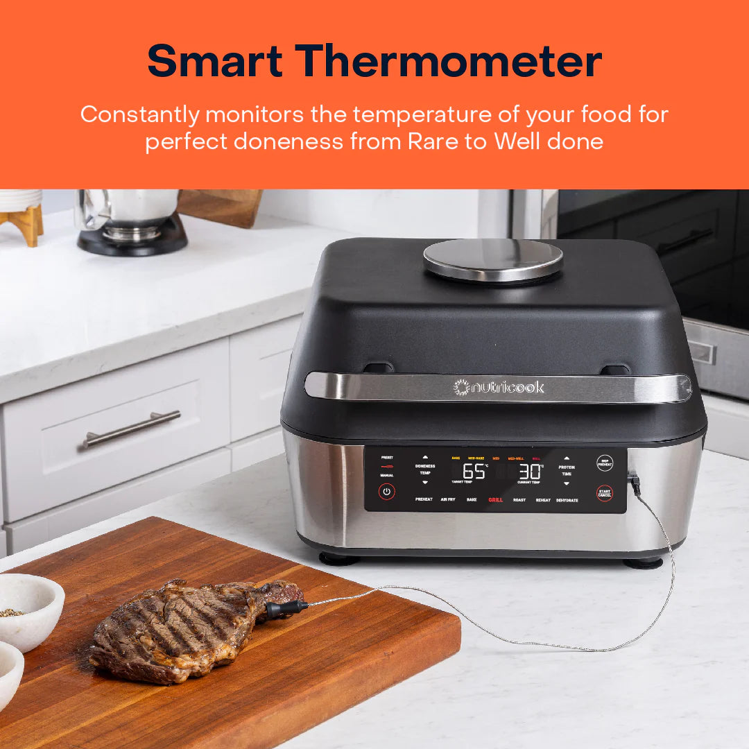 Nutricook Smart Indoor Grill & Air Fryer XL 8.5L